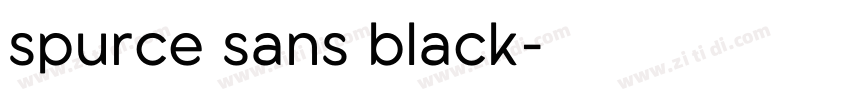 spurce sans black字体转换